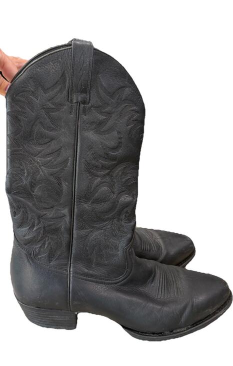 Ariat Heritage Men Western R-Toe Black Leather Cowboy Boots Size 12D Style 34770 main image 11